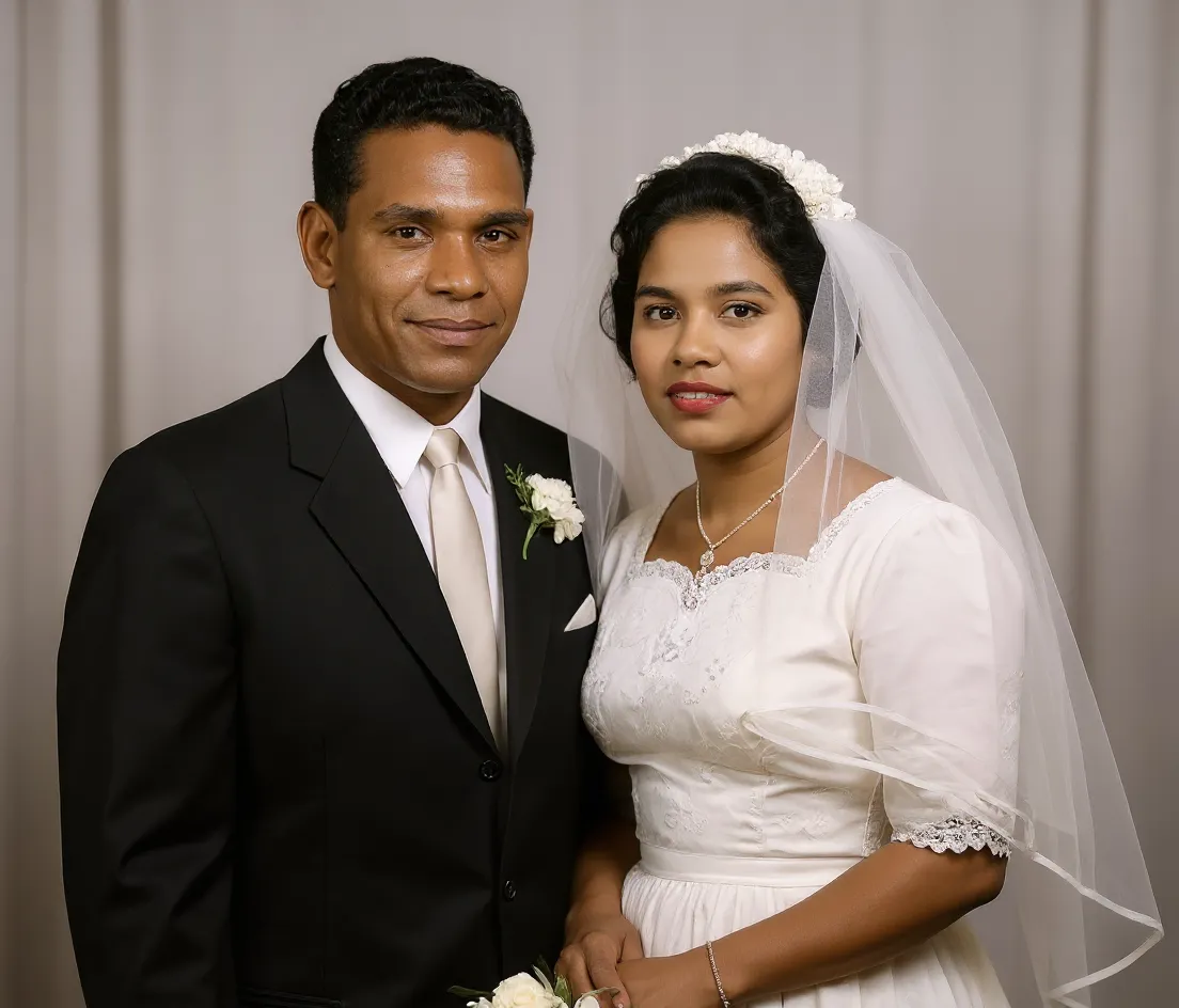 Example of photo colorization